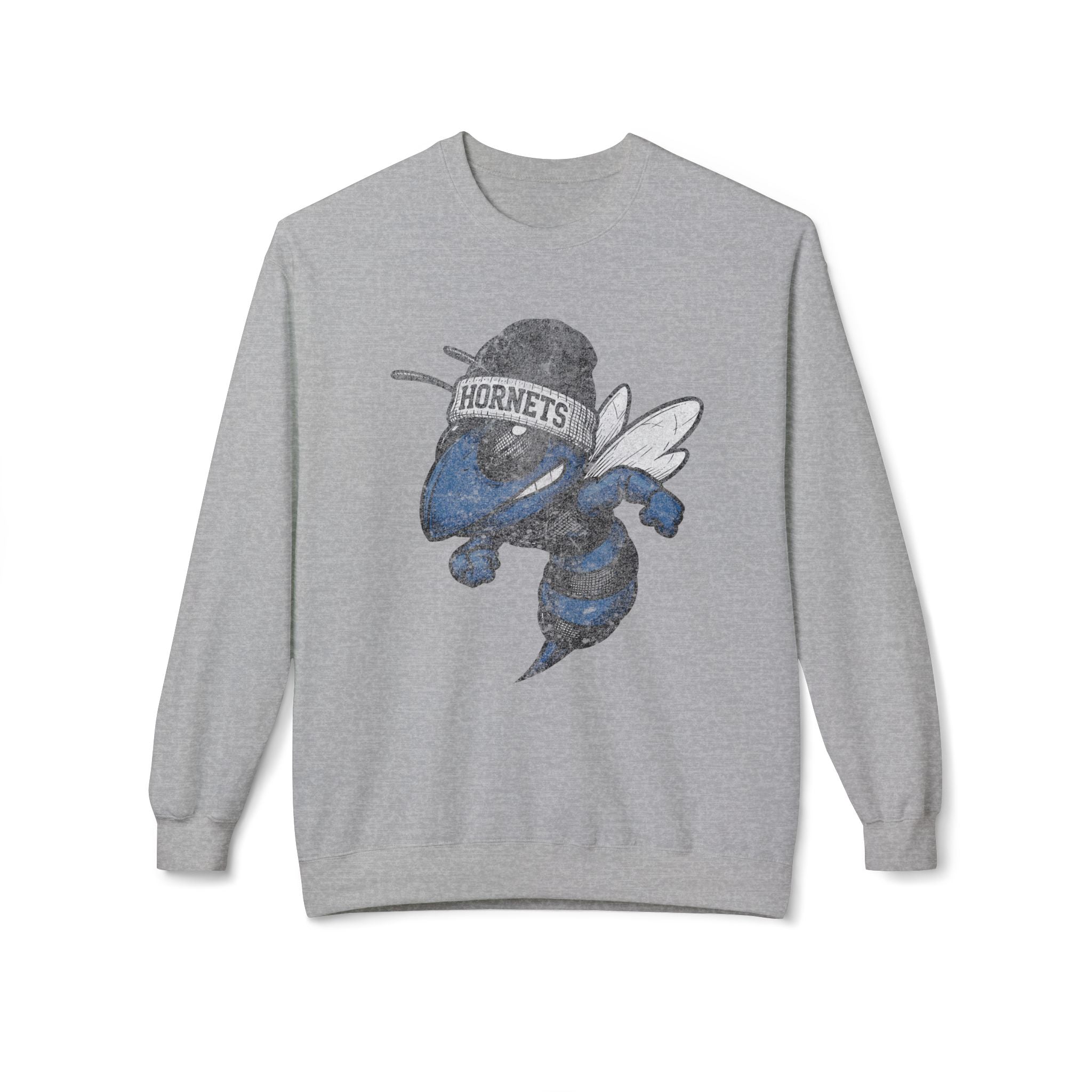Blue Hornets Beanie Mascot Crewneck Sweatshirt