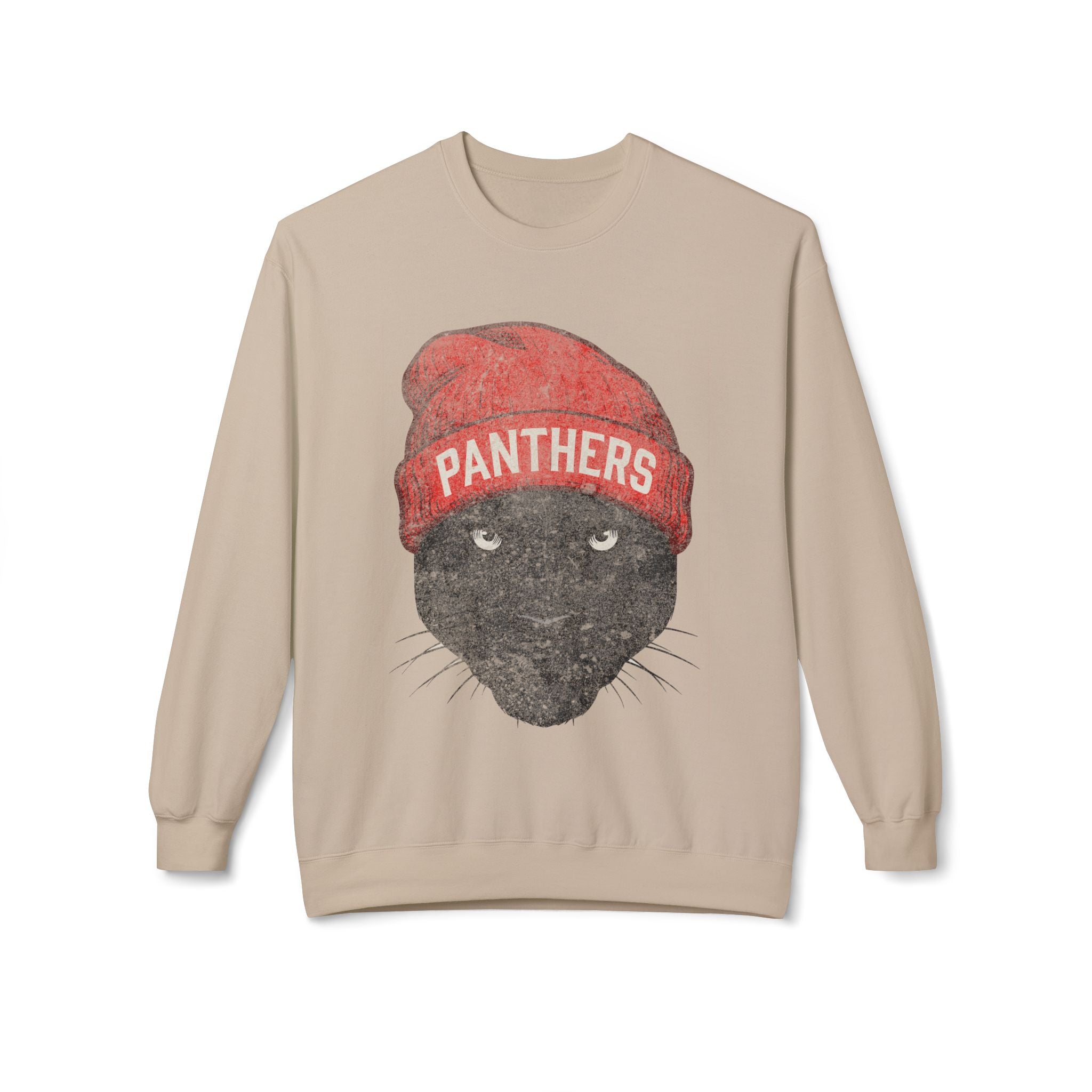 Panther Red Beanie Crewneck Sweatshirt