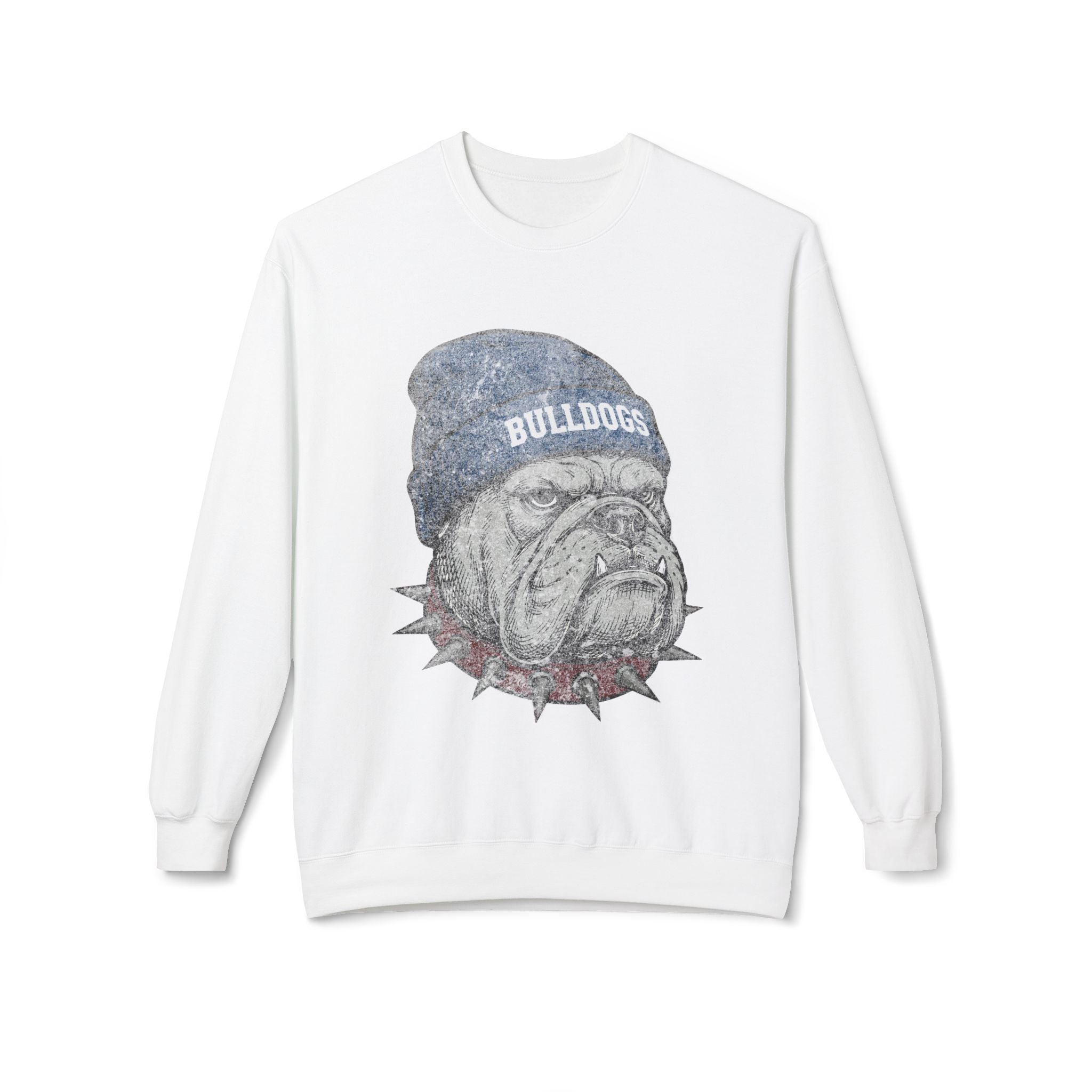 Bulldogs Blue Beanie Crewneck Sweatshirt