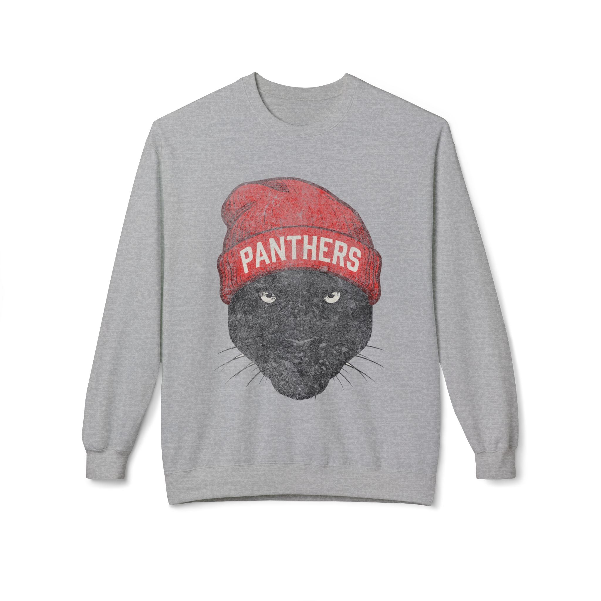 Panther Red Beanie Crewneck Sweatshirt