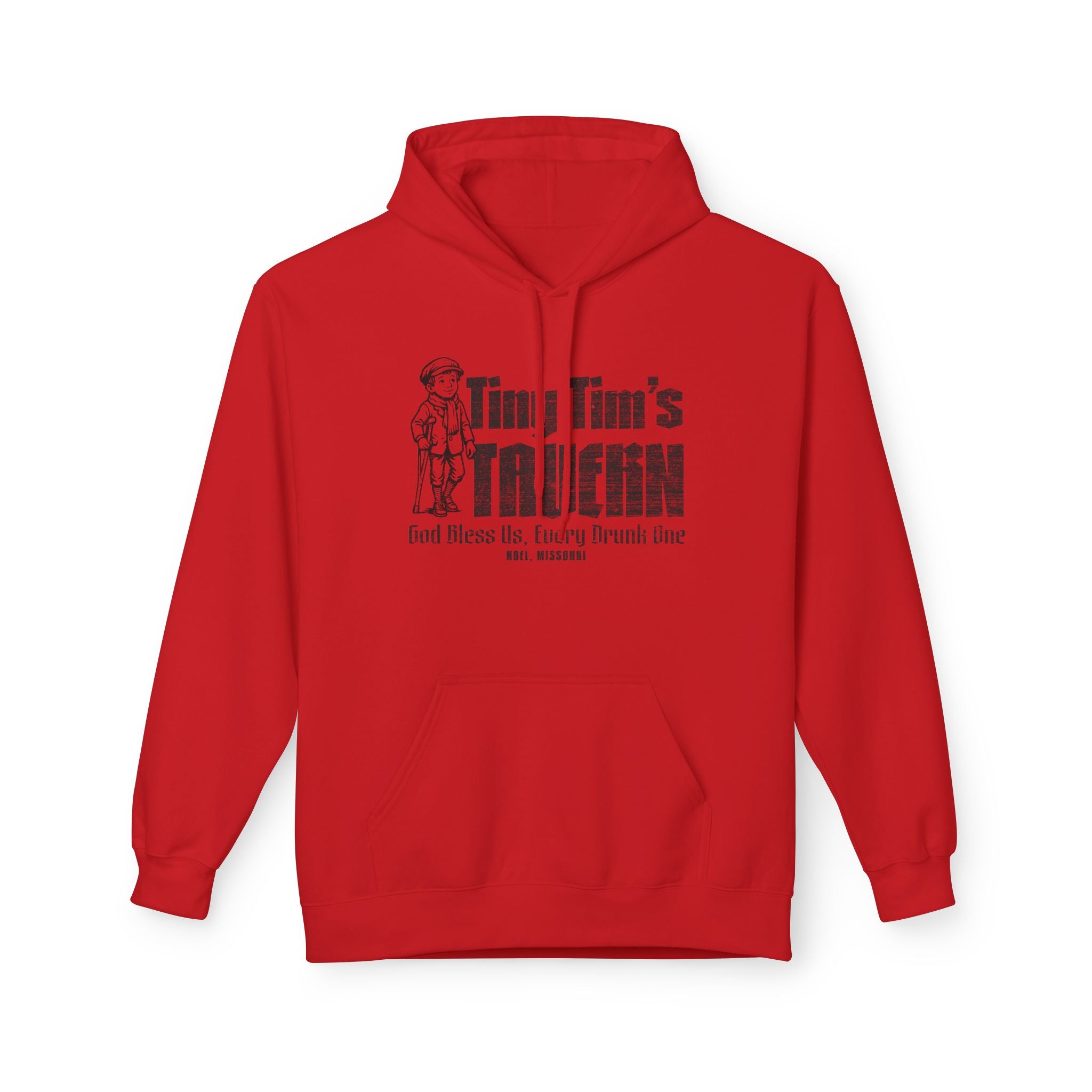 Tiny Tim’s Tavern Hoodie — Vintage Pub Graphic "God Bless Us, Every Drunk One"